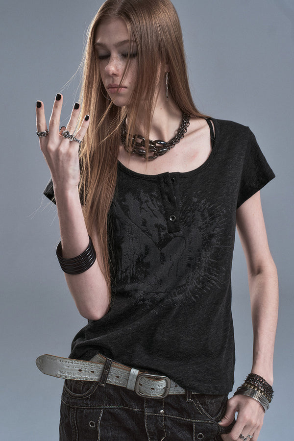 Tencel Snow Dot Top