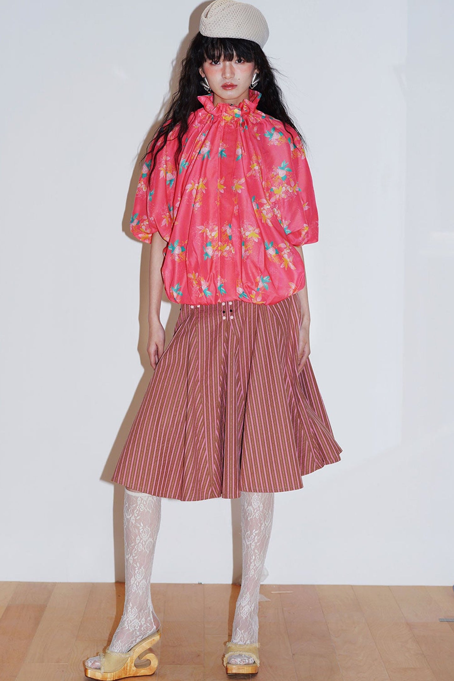Semi-Sheer Printed Sun Top