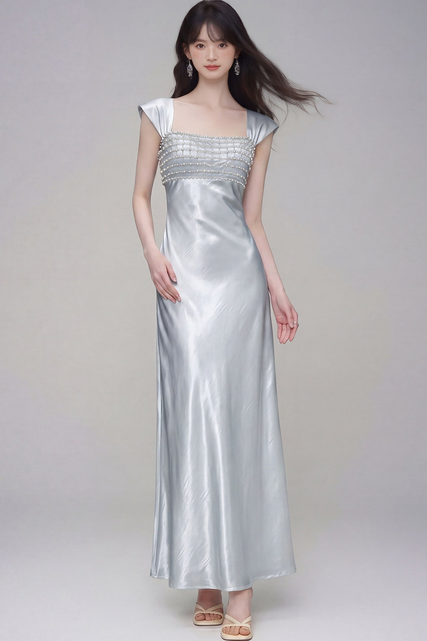 Moonlight Satin Evening Dress