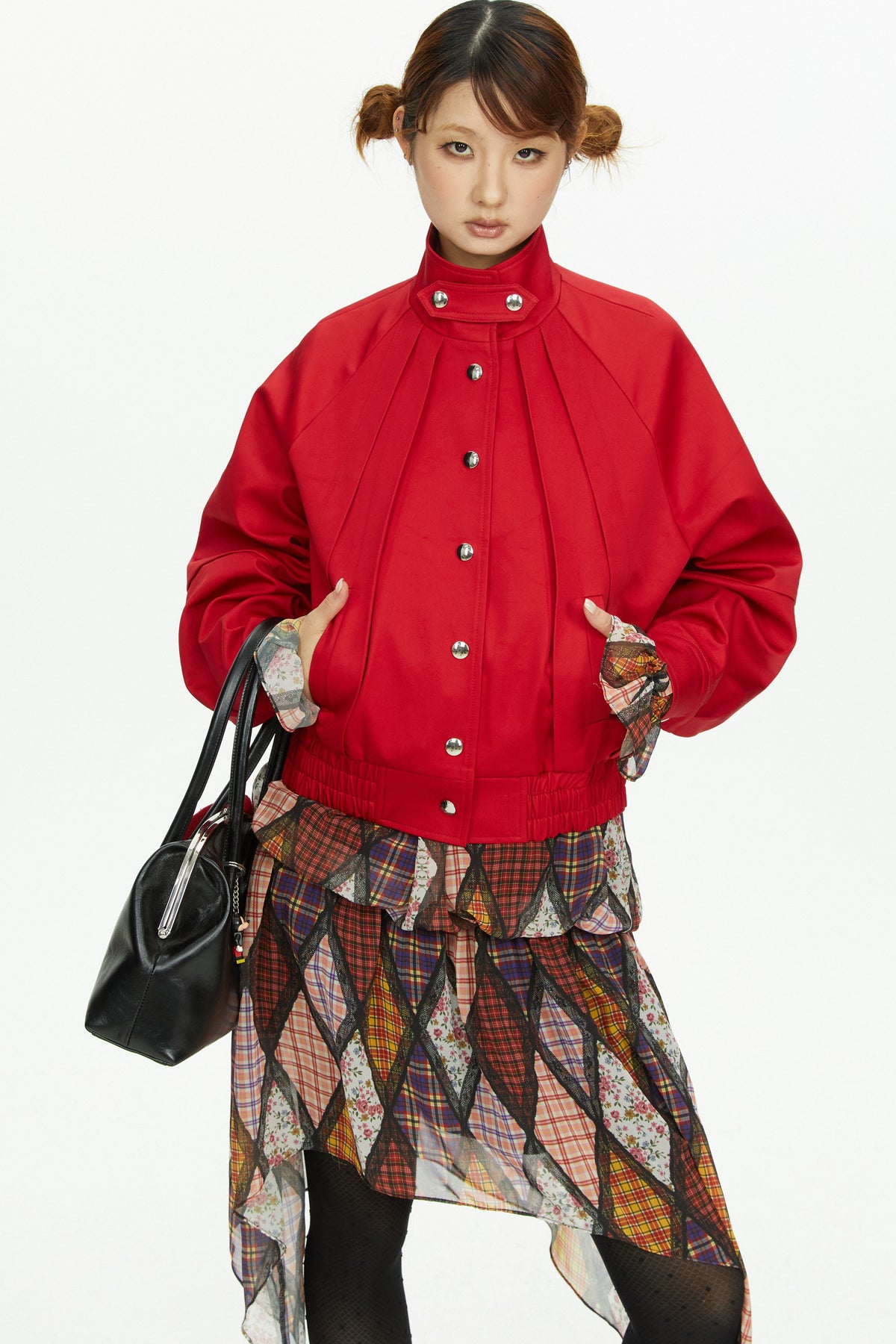 Red Padded Flight Jacket