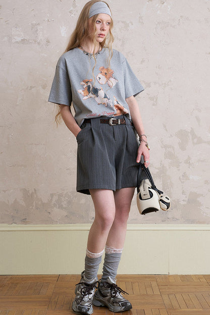 Short Sleeve Shorts Trousers T-Shirt Set-Up