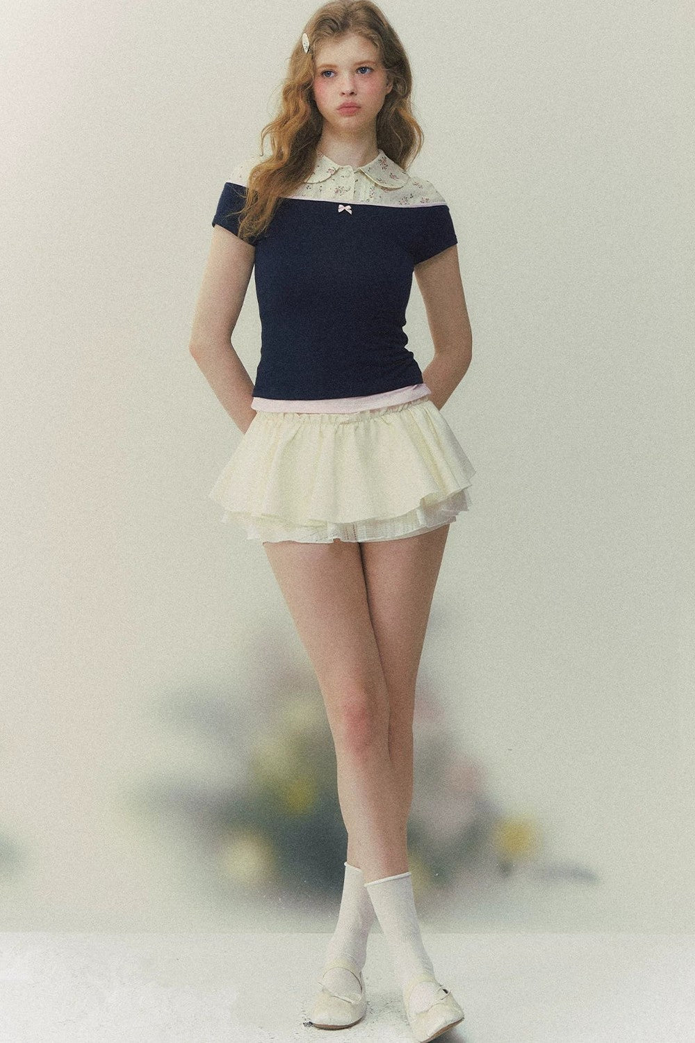 Floral Short Sleeve Blouse