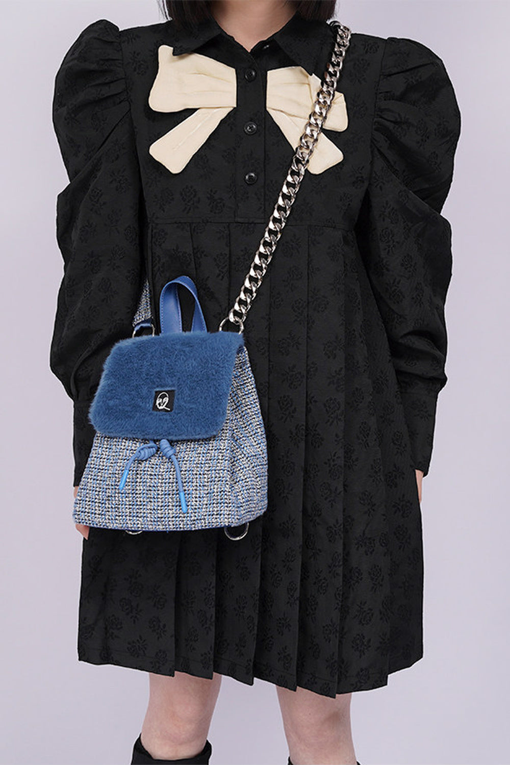 Y2K Furry Crossbody Backpack