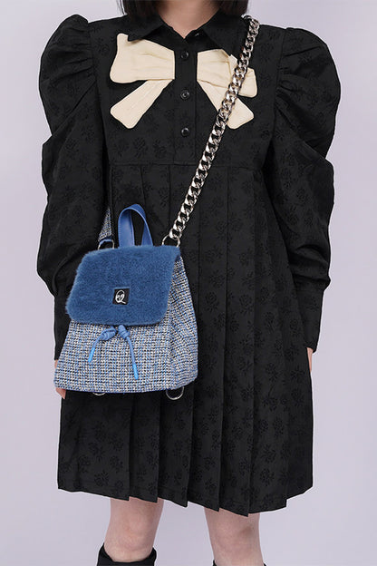 Y2K Furry Crossbody Backpack