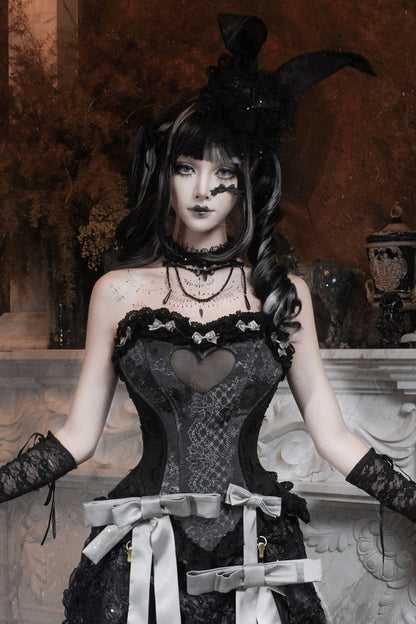 Gothic Heart Fishbone Camisole Set-Up