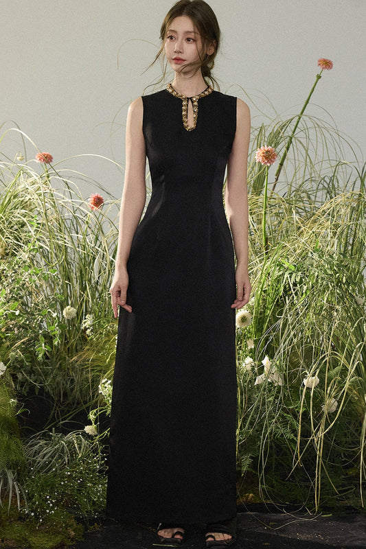 Chinese Water Drop Collar Dress