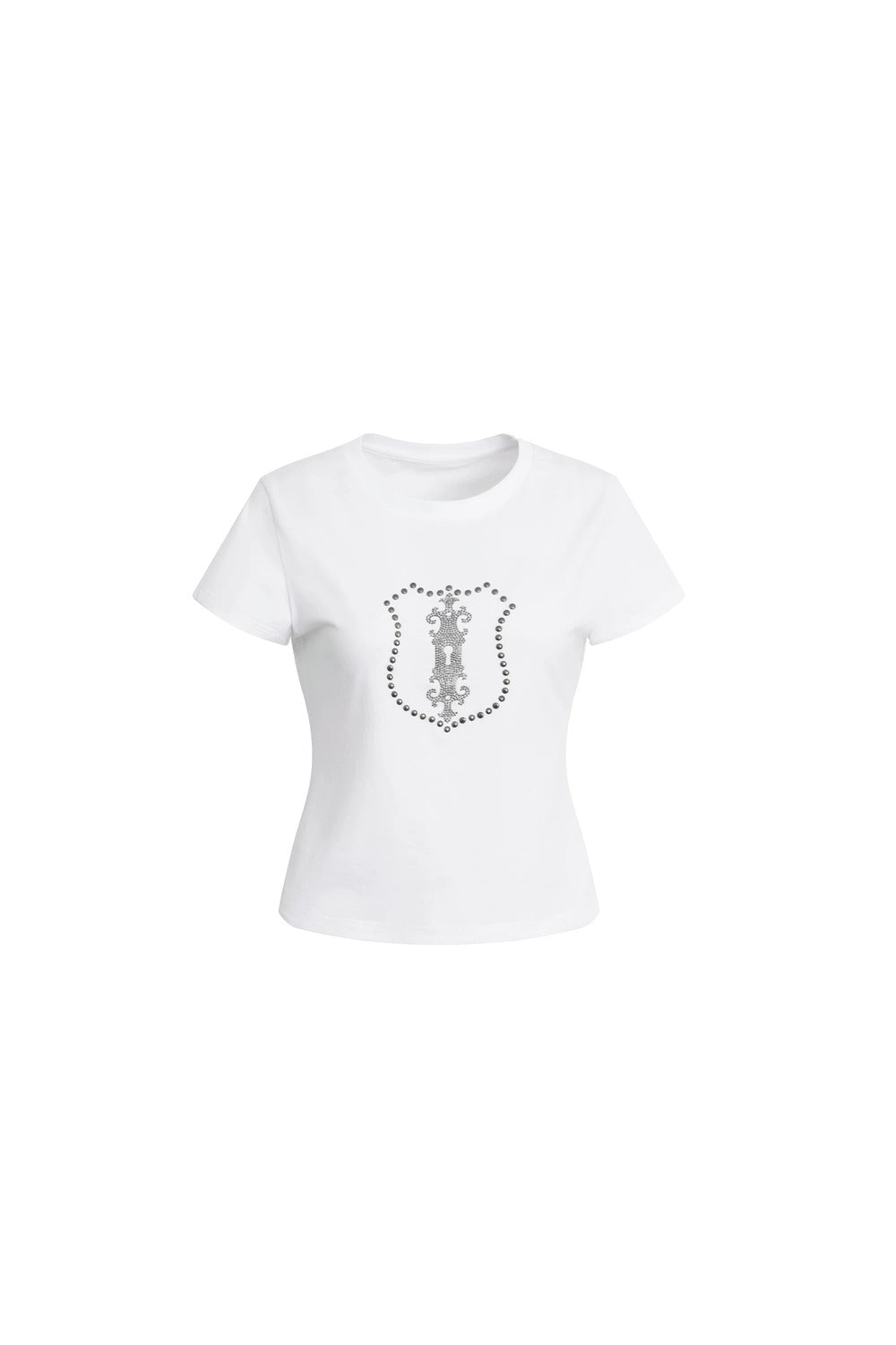 Y2K Rhinestone Cropped T-Shirt