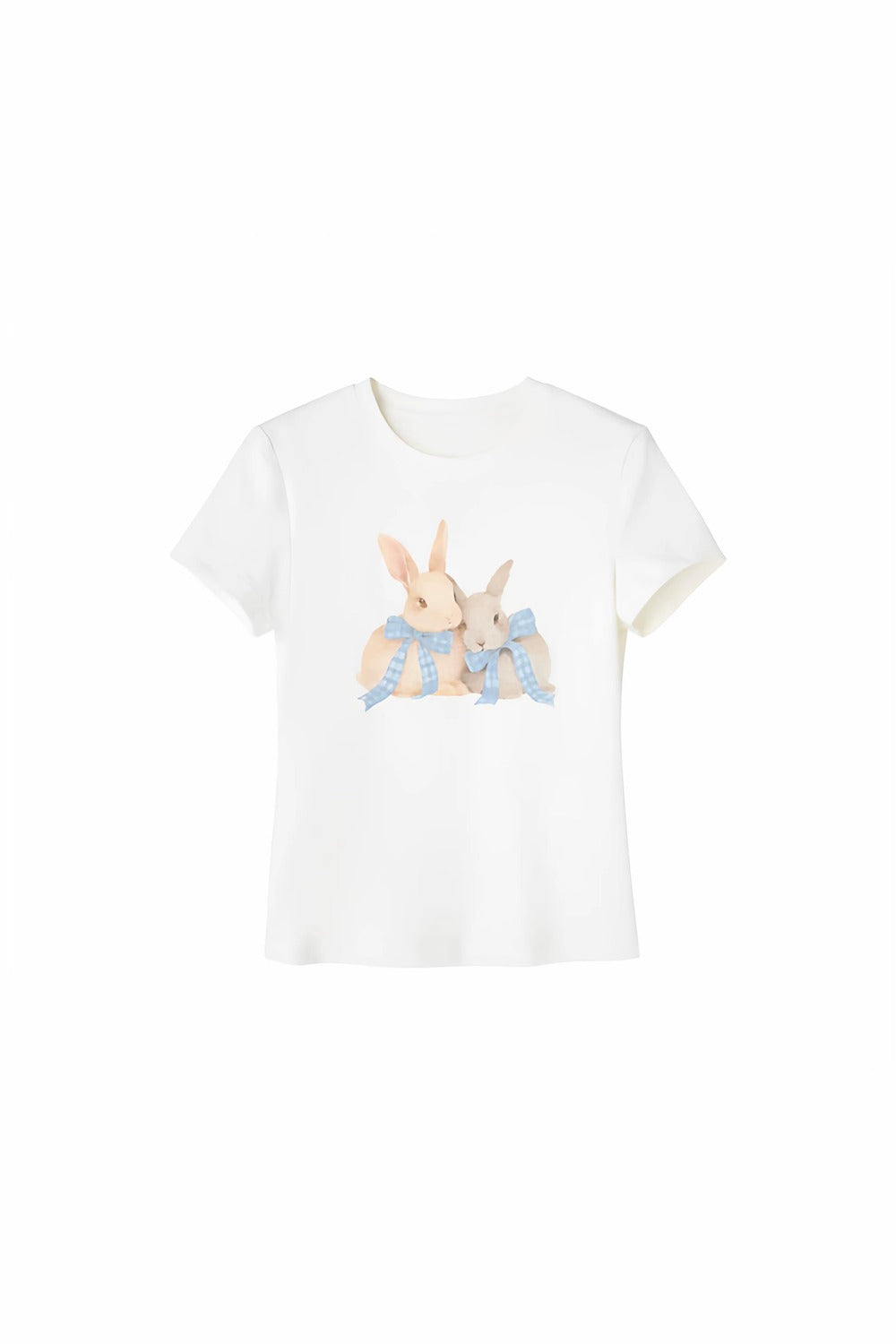 Retro Bowknot Rabbit Top