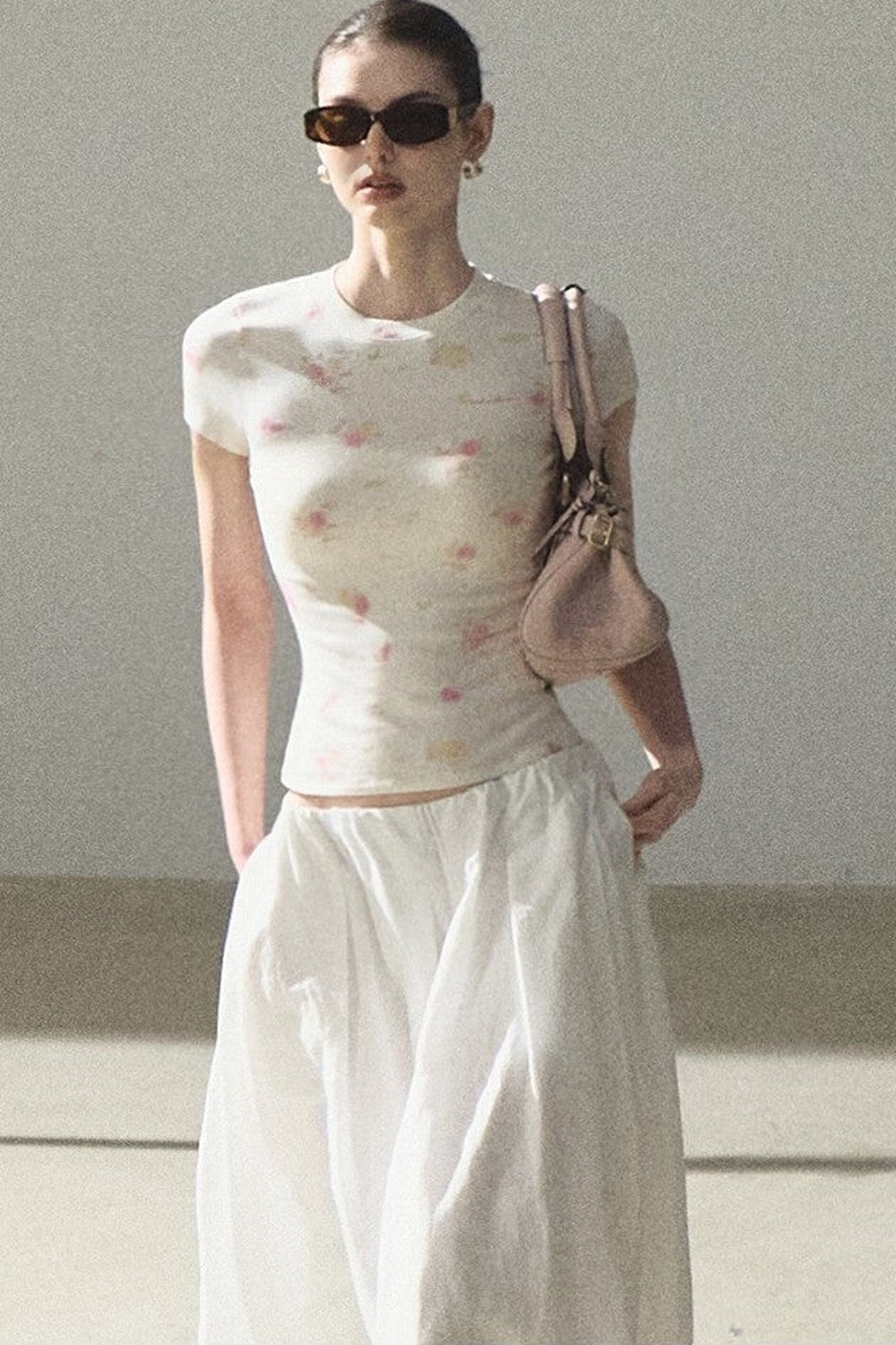 Printed Short Sleeve Top