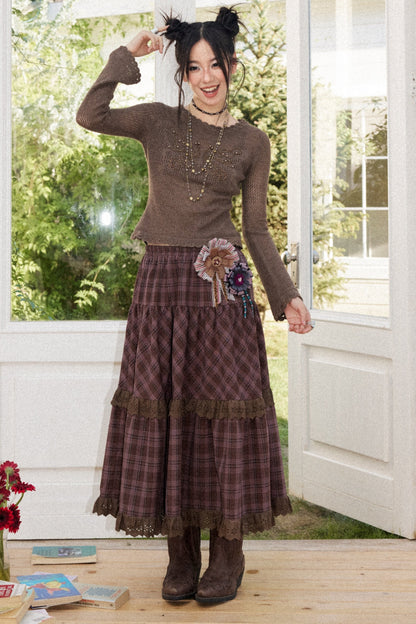 Butterfly Crochet Knit Top