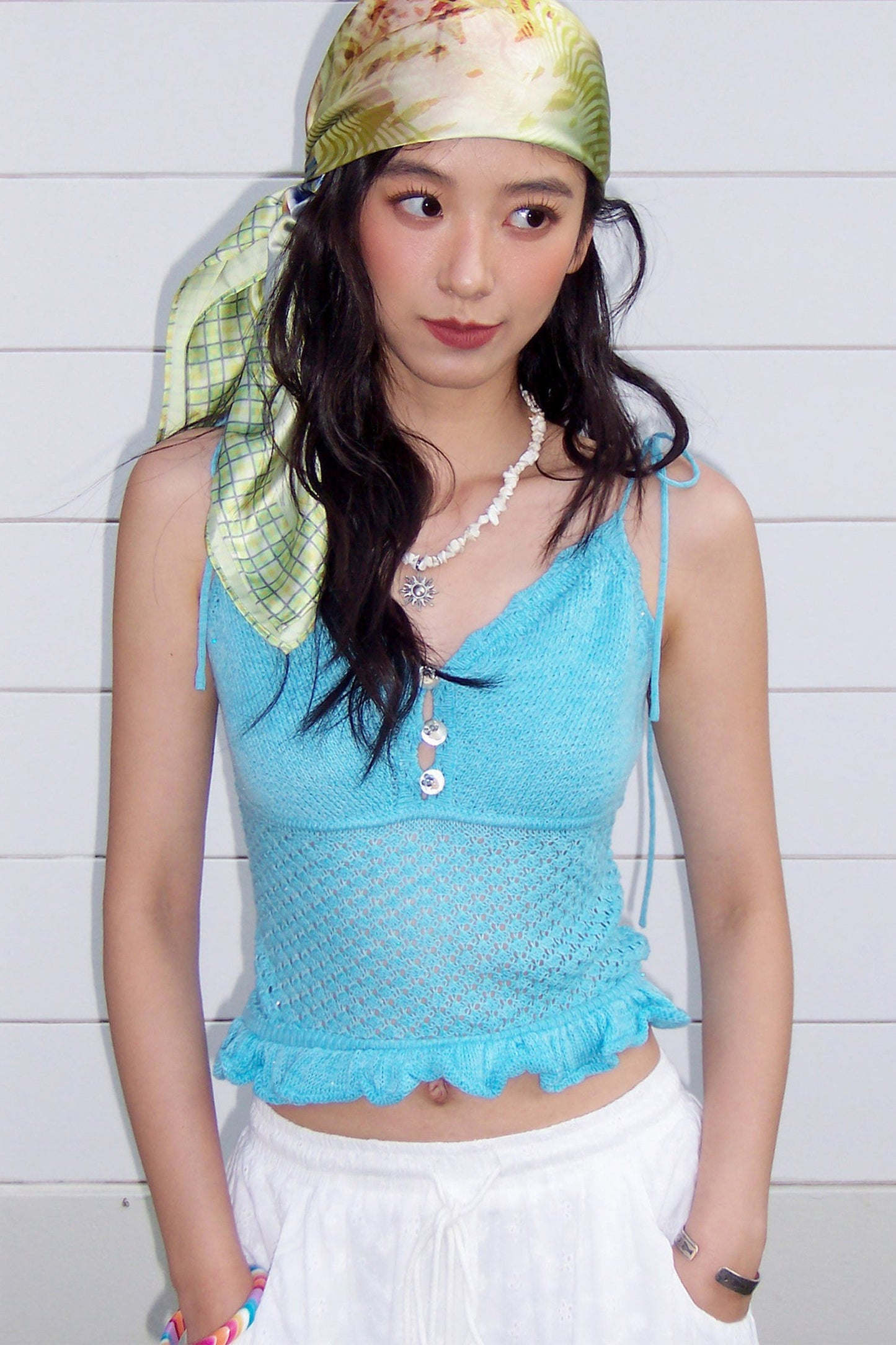 Floral Satin Silk Scarf