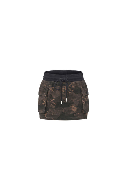 Camouflage Jacket and Skirt Set-Up