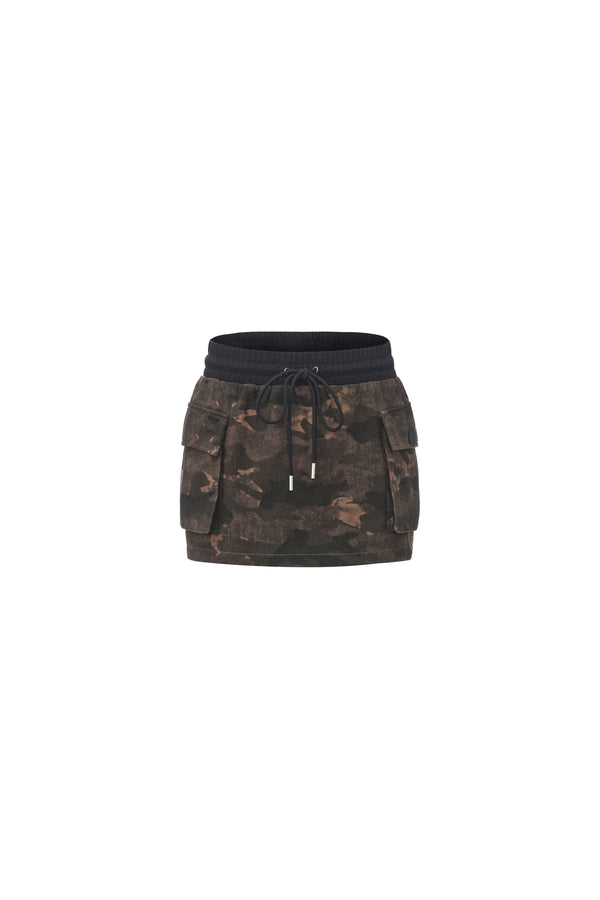 Camouflage Jacket and Skirt Set-Up