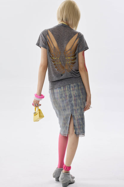 Space Wing Cut-Out Top