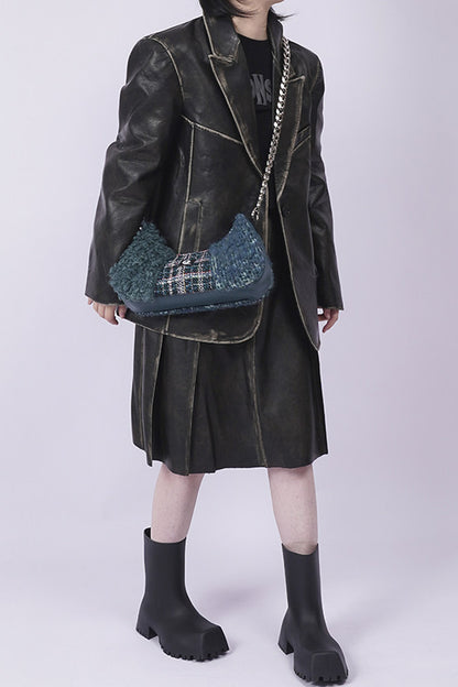 Y2K Color-Block Crossbody Bag