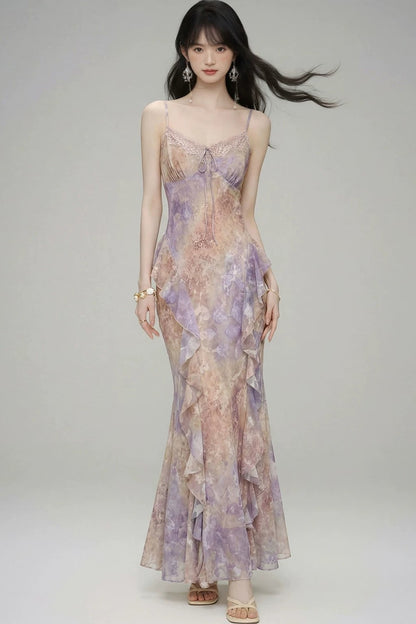 Gradient Slip Dress