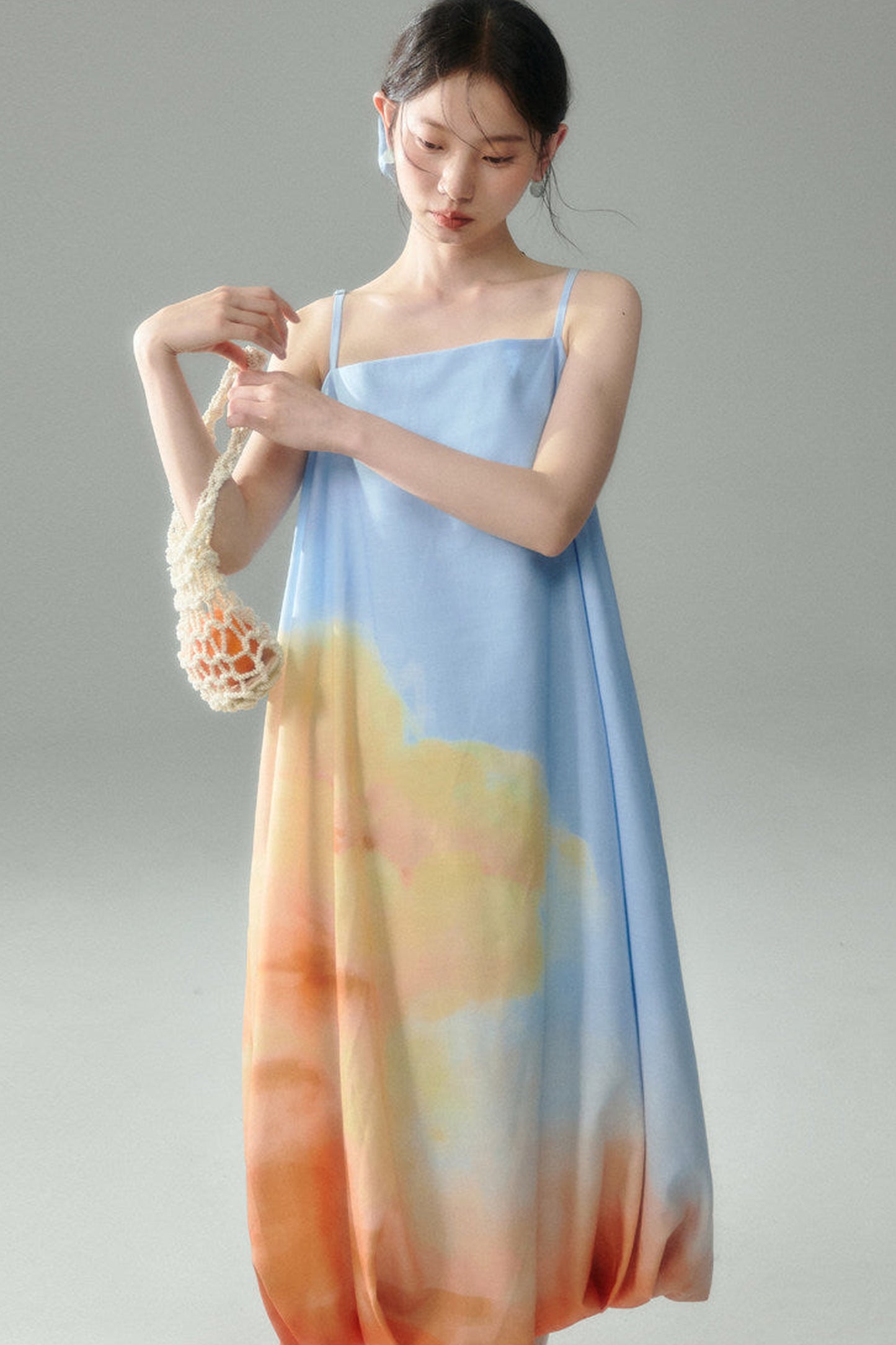 Sunset Fire Cloud Dress Set-Up