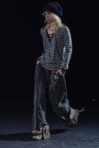 Raw Edge Retro Sweatpants