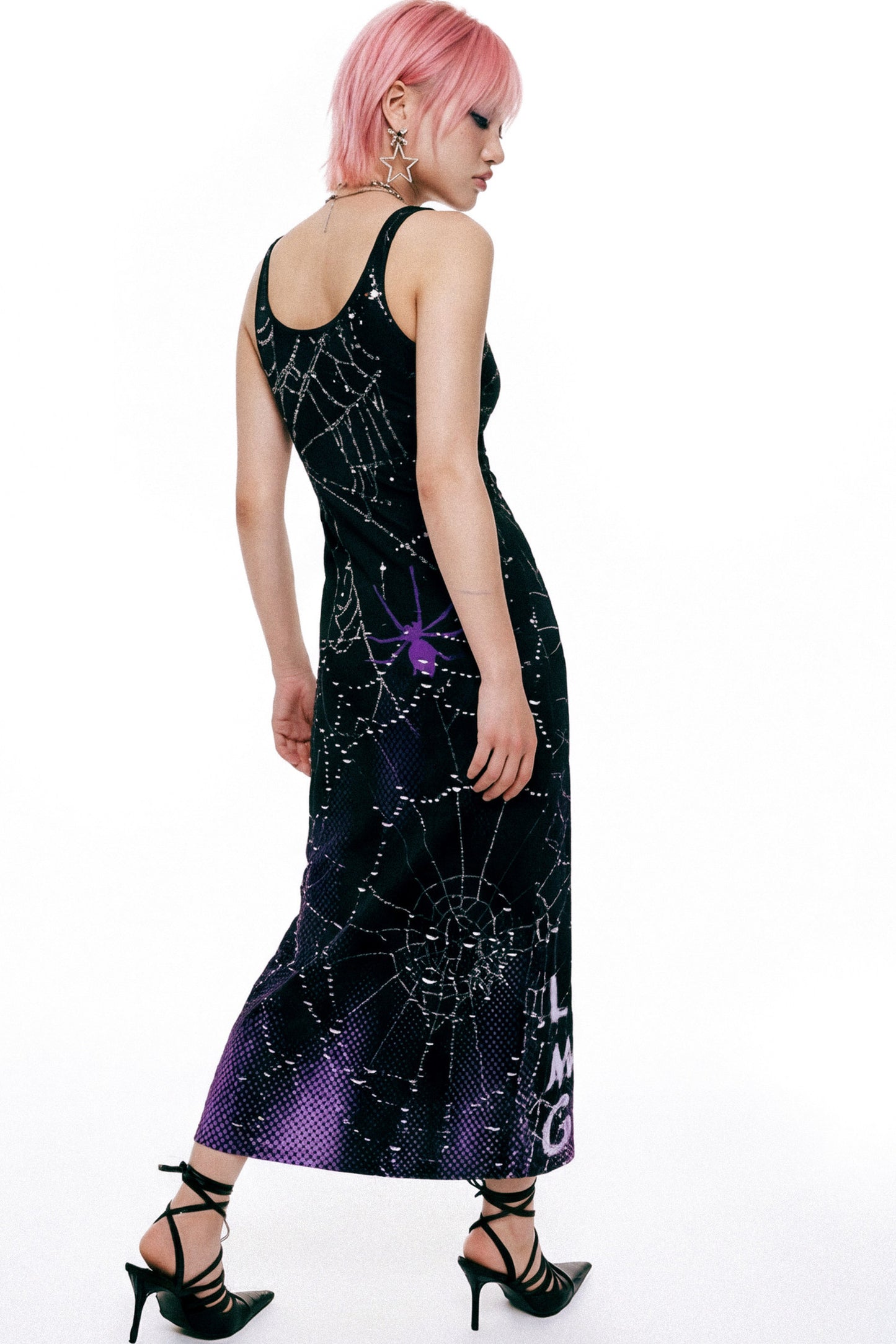 Gothic Slim-Fit Tank Dress