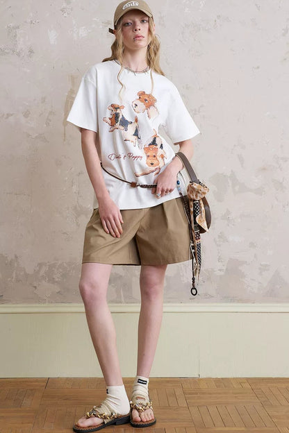 Short Sleeve Shorts Trousers T-Shirt Set-Up