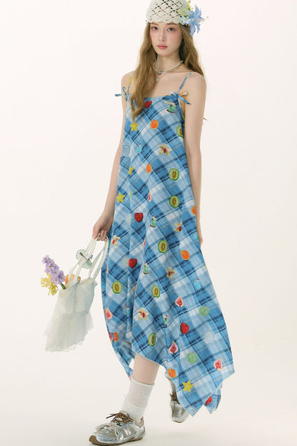 Sweet Dreams Blue Plaid Dress