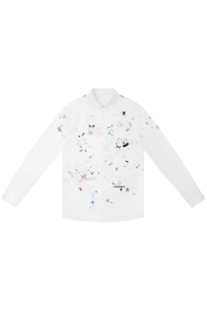 Camicia con stampa graffiti