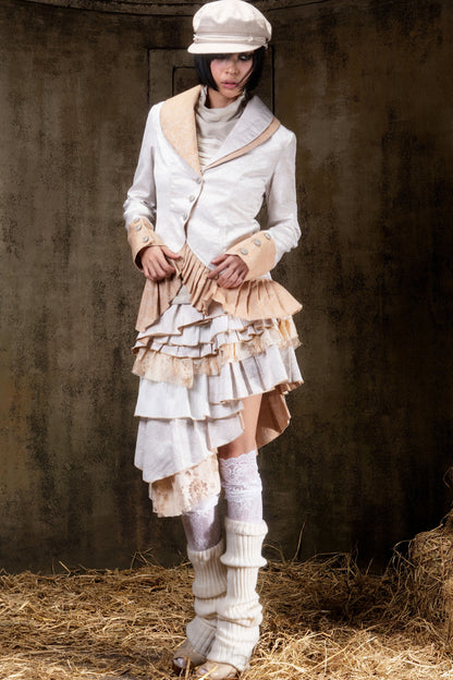 Asymmetrical Lapel Gothic Jacket