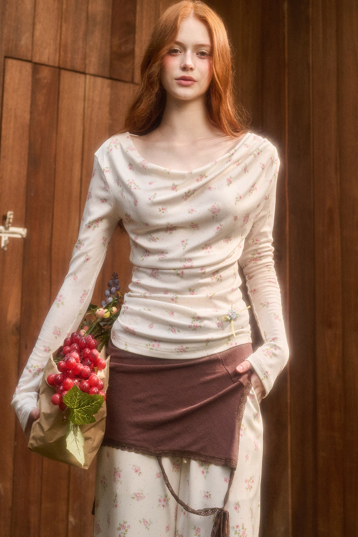 Liberty Style Print Top and Pants Set-Up