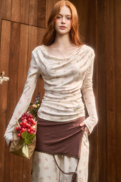 Liberty Style Print Top and Pants Set-Up