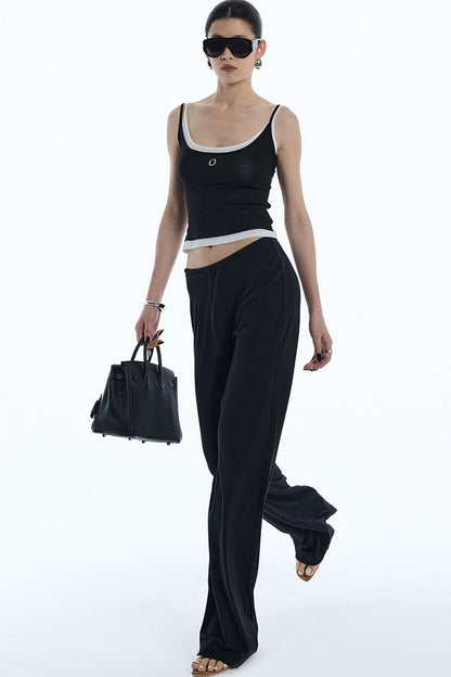Loose Straight Casual Floor-Length Pants