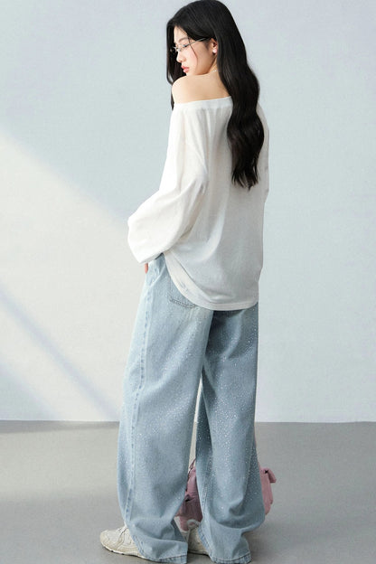 Pony Necklace Off-Shoulder Top Set-Up
