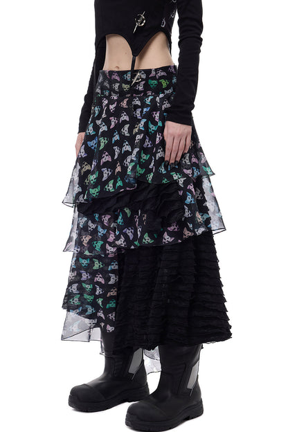 Cat Star Mesh Skirt