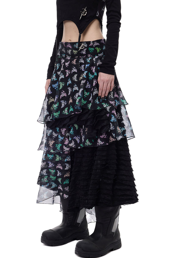 Cat Star Mesh Skirt