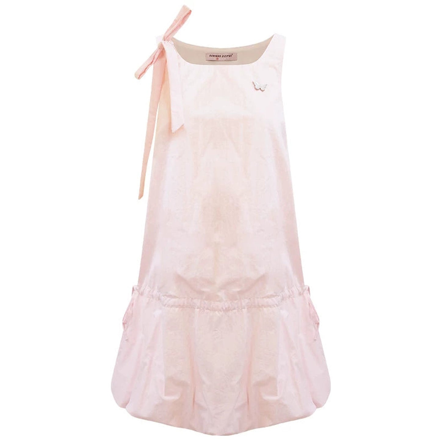 Peach Soda Lace-Up Camisole Dress