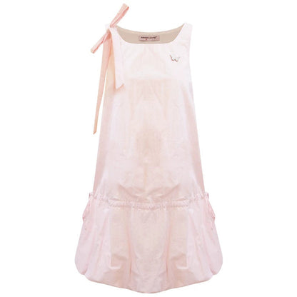 Peach Soda Lace-Up Camisole Dress