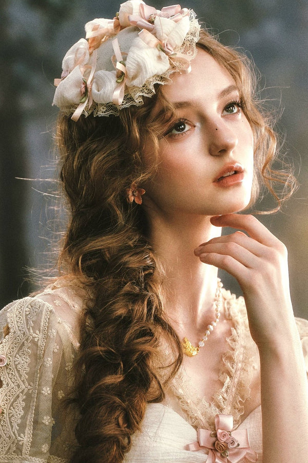 Handmade Lace Bow Hat