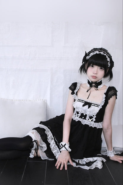 Floral Polka Dot Bud Dress With Headband