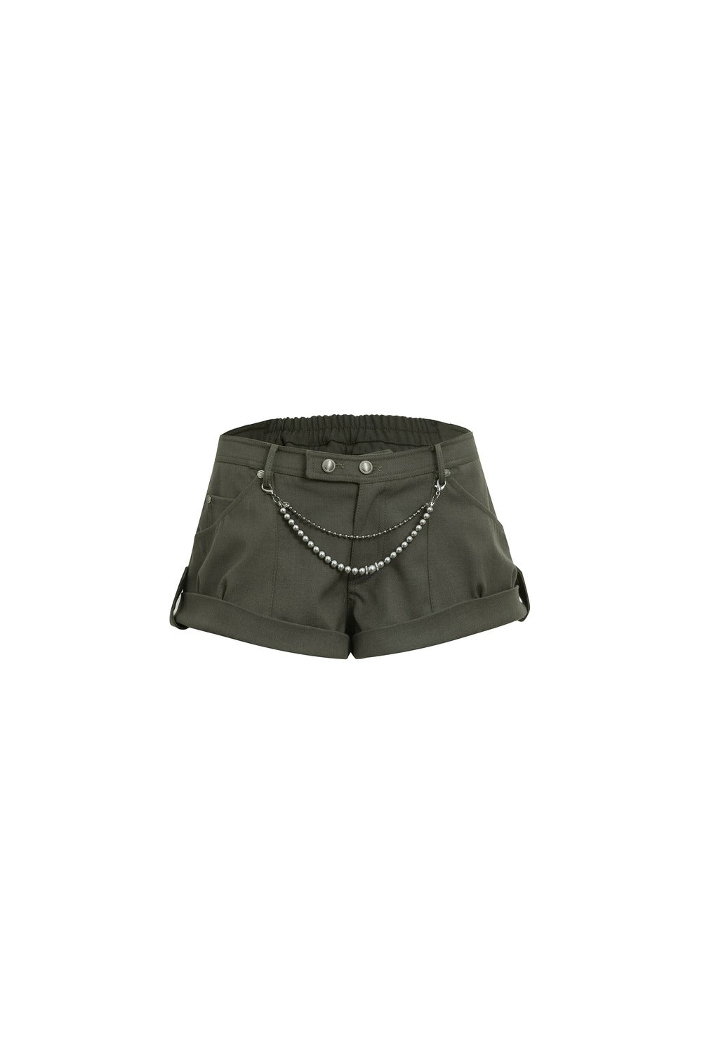 Retro Low-Rise Mini Anzugshorts