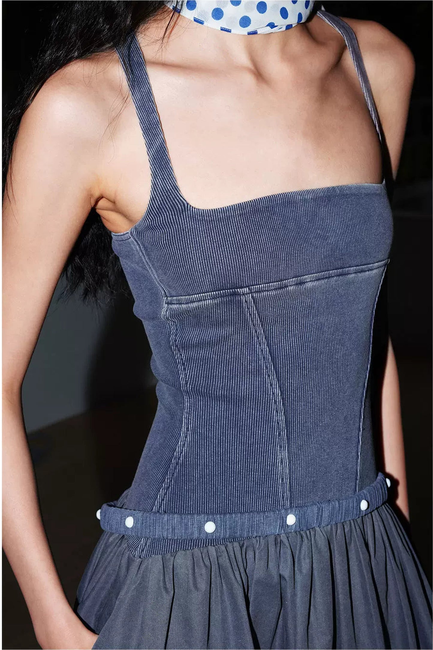 Distressed Washed Cotton Dress