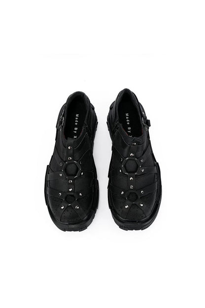 Gothic Metal Buckle Platform Shoes