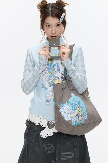 Vintage Comic Girl Tote Bag