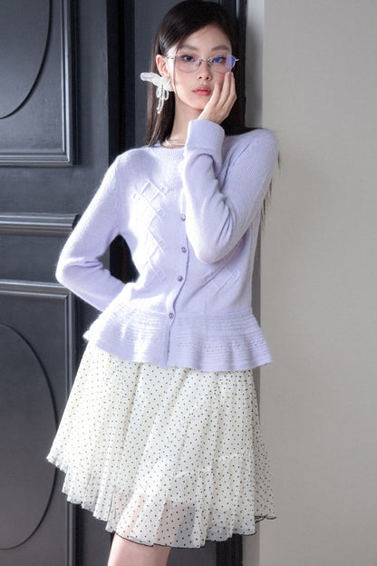 Ultra-Fine Mohair Merino Wool Cardigan