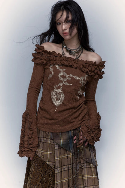 Retro Reversible Knit Top