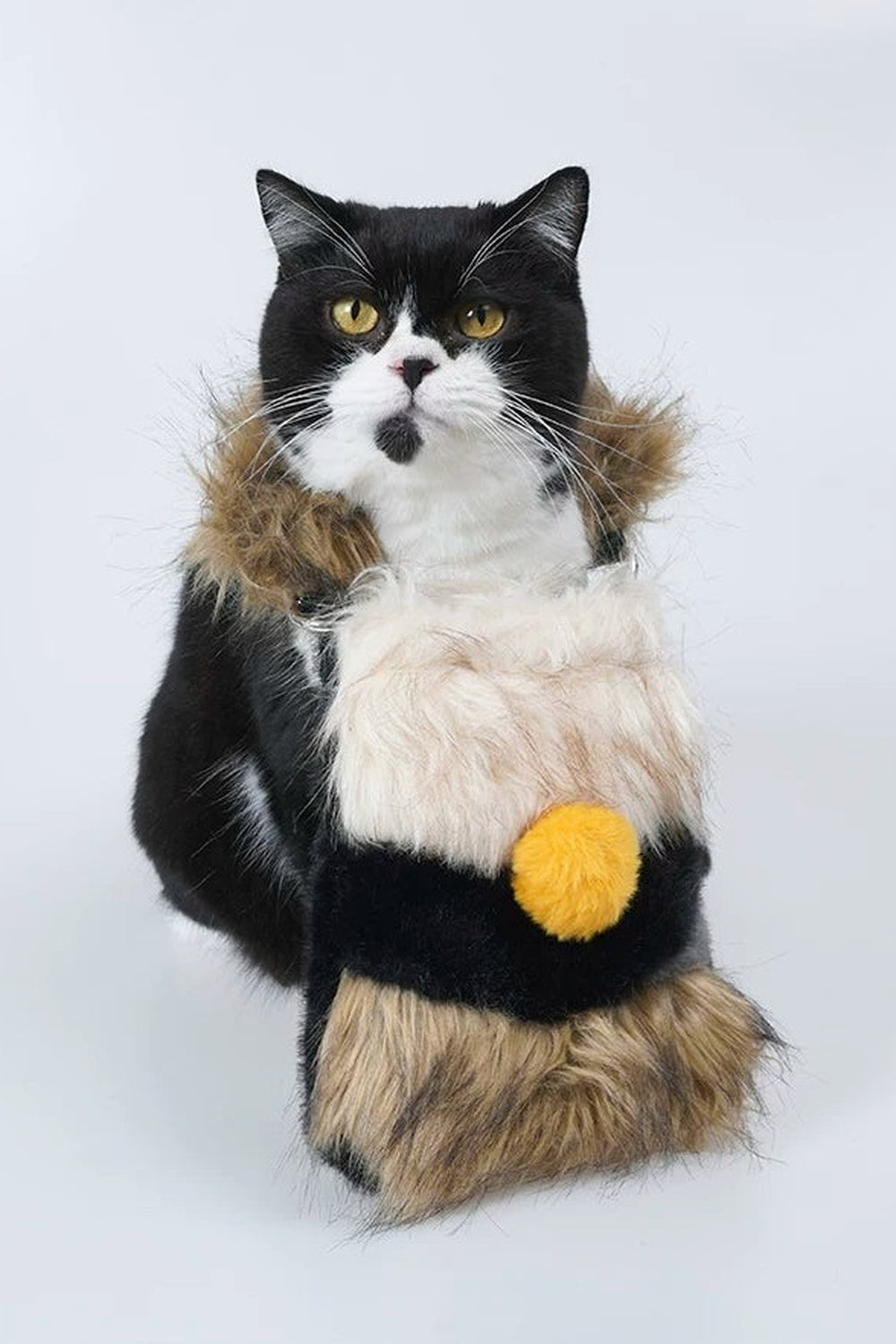 Wild Furry Color-Block Bag