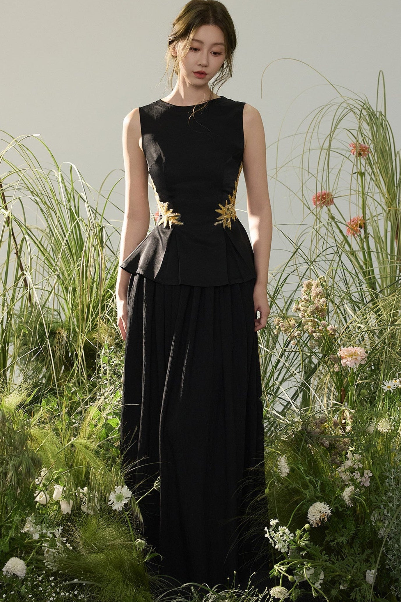 Golden Bamboo Sleeveless Top