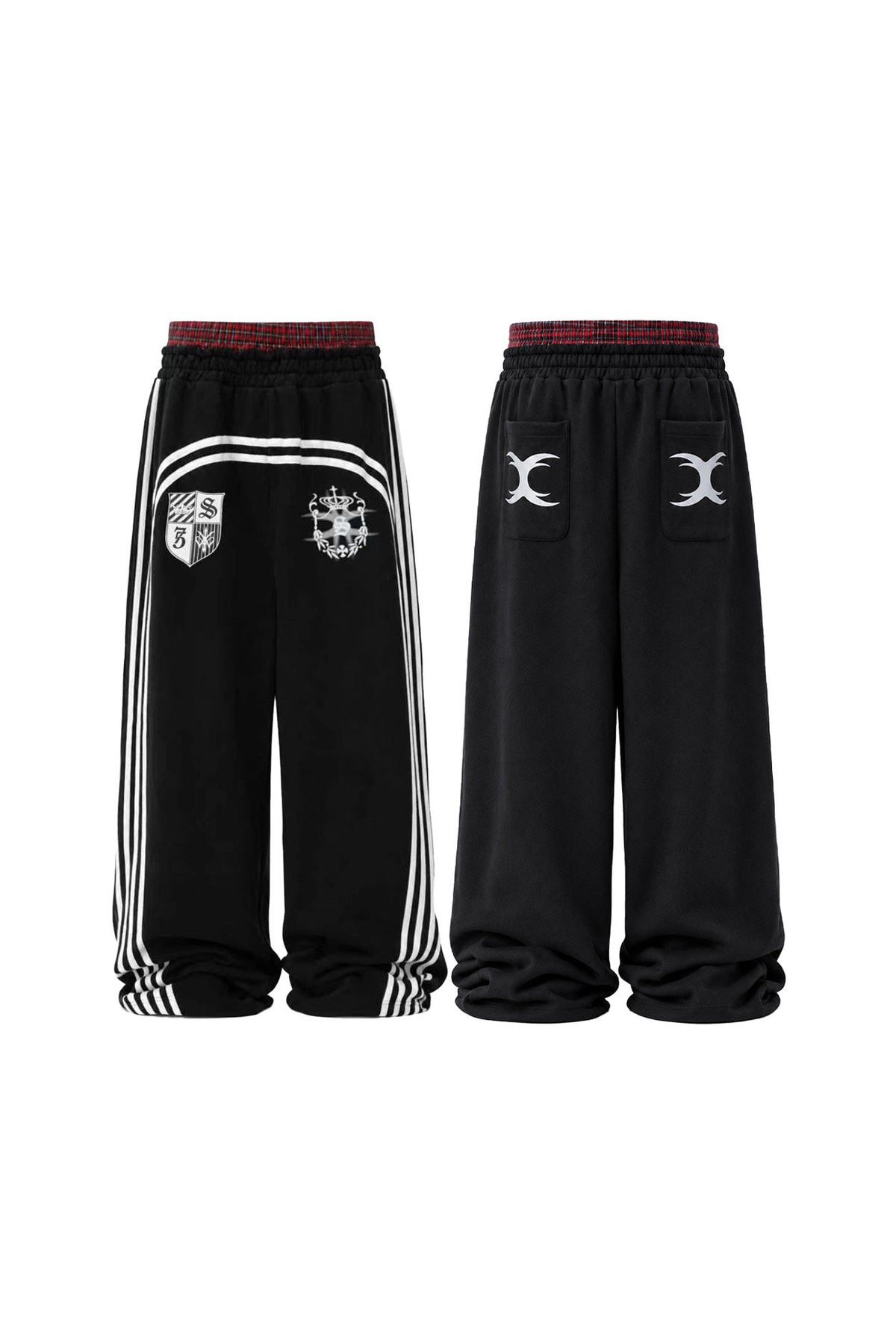Double Waistband Emblem Sweatpants