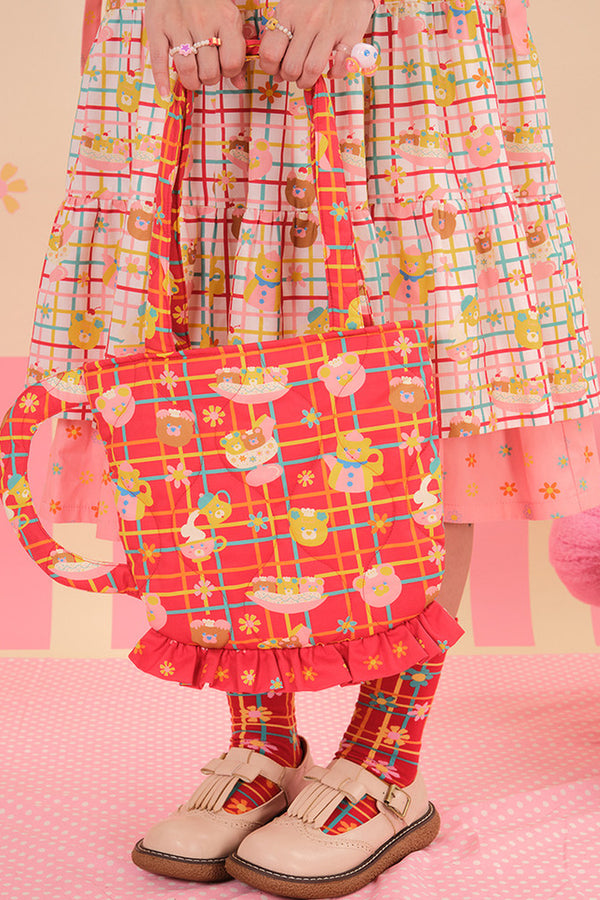 Showa Teacup Zipper Single Shoulder Bag