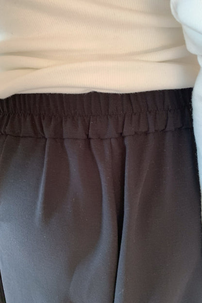 Asymmetrical Button Wide-Leg Pants
