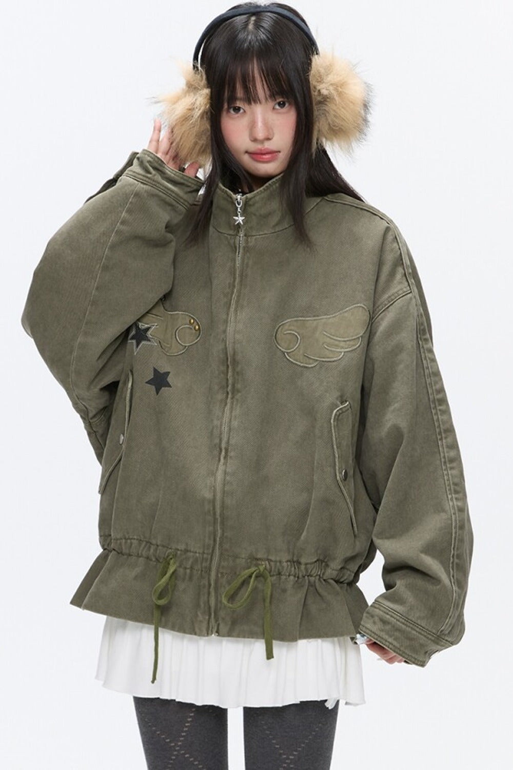 Beaded Quilted Green Jacket