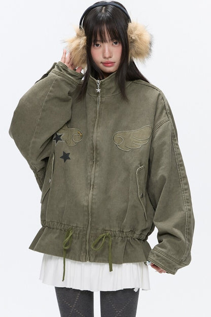 Beaded Quilted Green Jacket